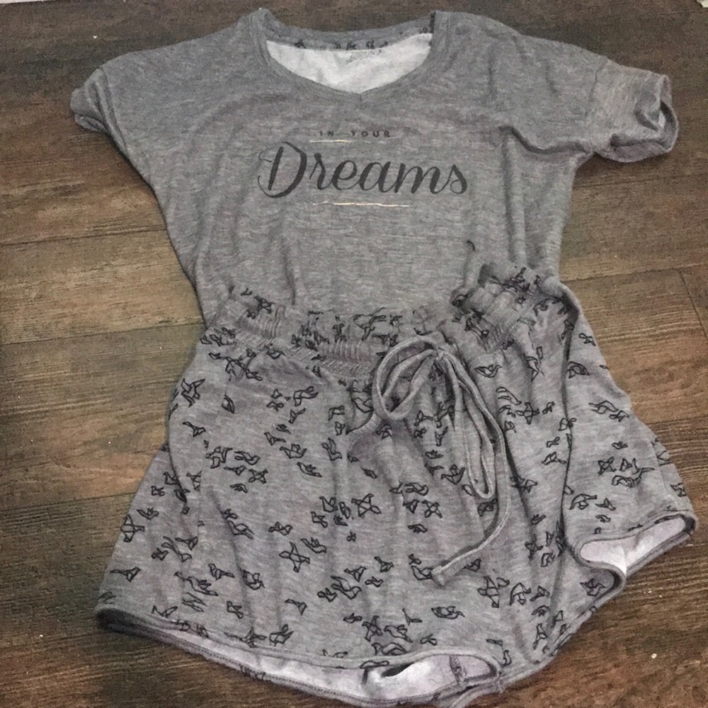 Shirt and shorts pj’s set
